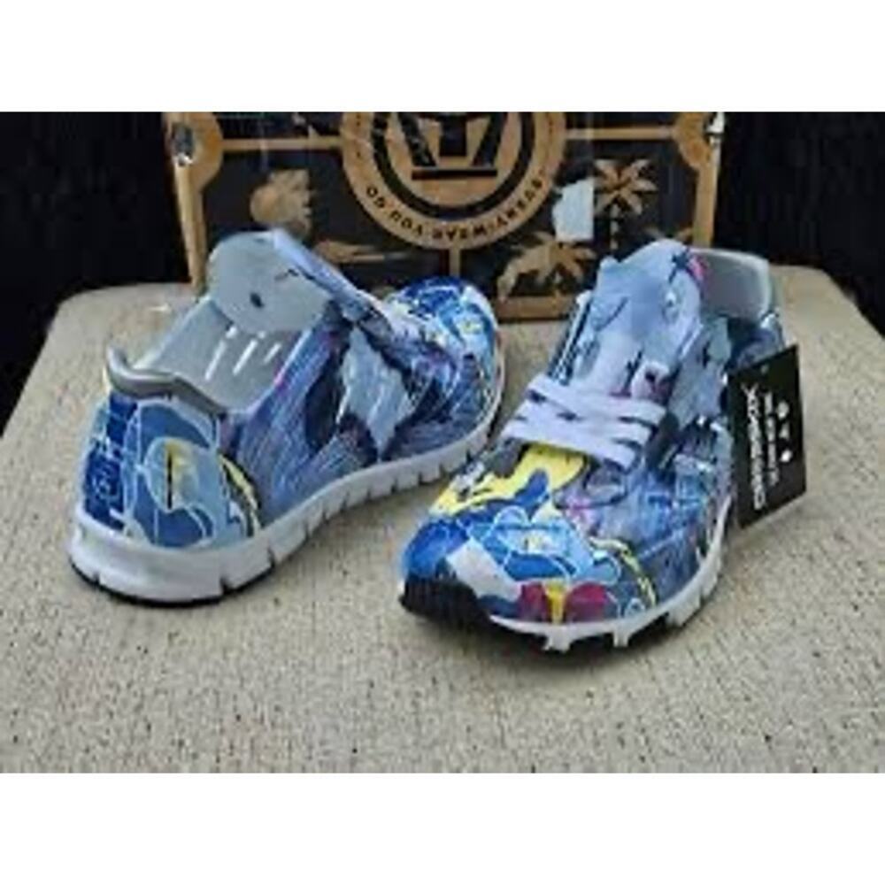 Athletic Women's Blue Multi-Color Running Sneakers